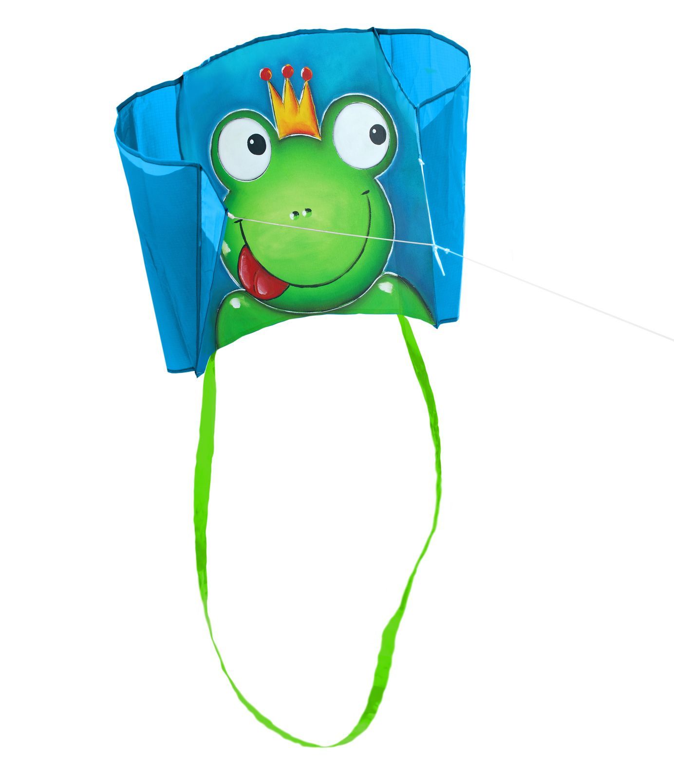 Elliot Einleiner-Drachen/Kinderdrachen (Pocket-Kite/1-Leiner) rtf (flugfertig) Franz Frosch 76 cm x 50 cm grün/blau
